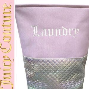 Juicy Couture Home Holographic Logo Laundry Basket